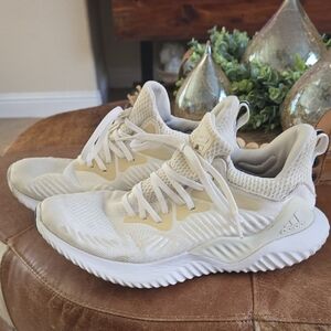 adidas Cream Athletic Shoes